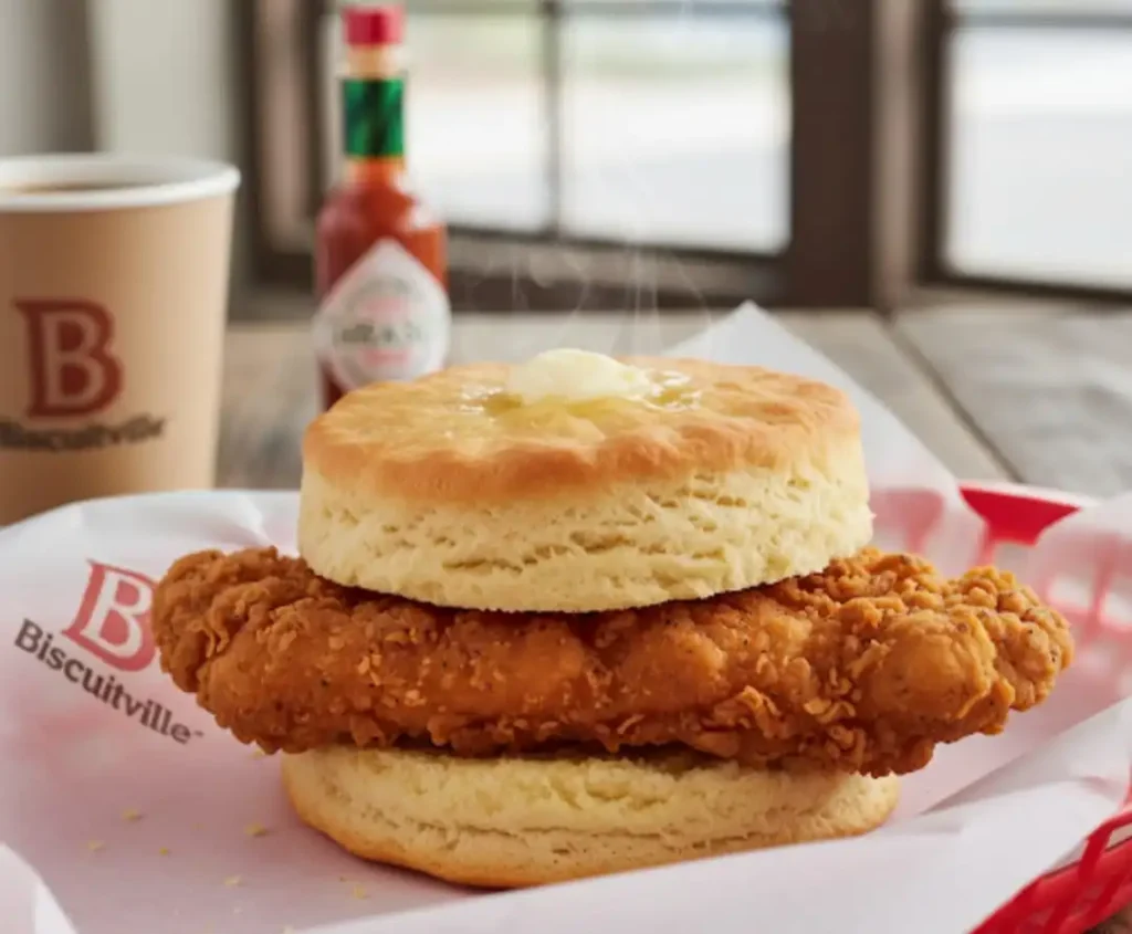Biscuitville Fried Chicken Biscuit