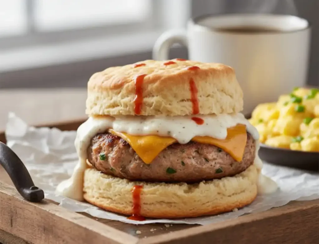 Biscuitville Turkey Sausage Biscuit