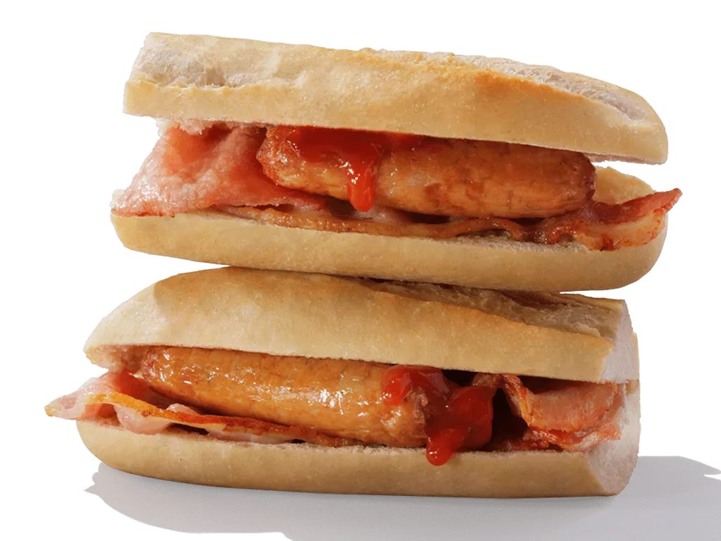 Greggs Breakfast Menu 2025: Prices Calories & Nutrition 8 Bacon & Sausage Breakfast Baguette