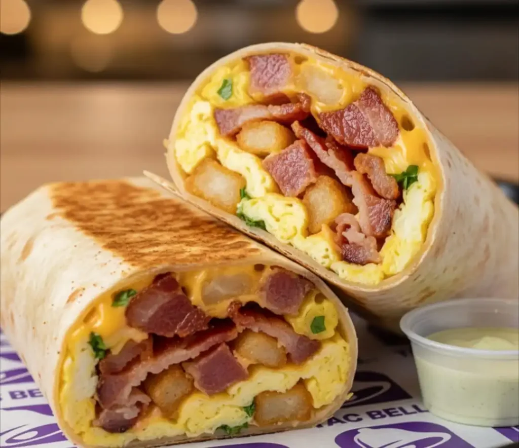Big Toasted Breakfast Burrito (Bacon)