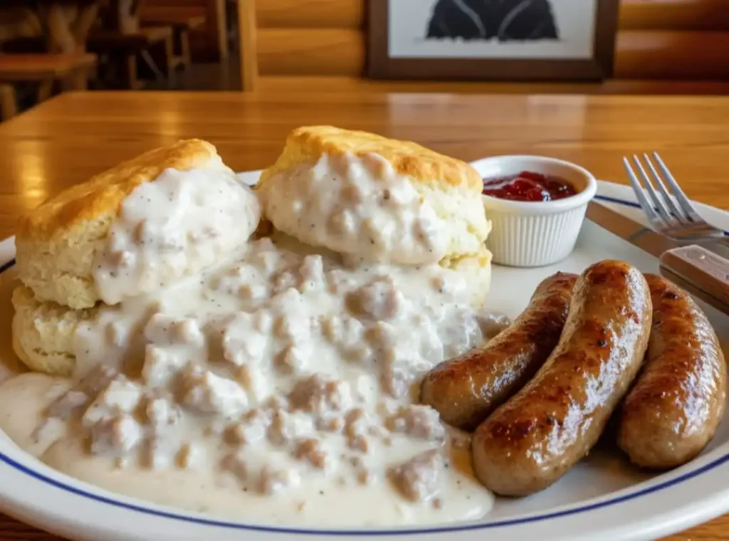 Biscuits & Gravy with Sausage Links