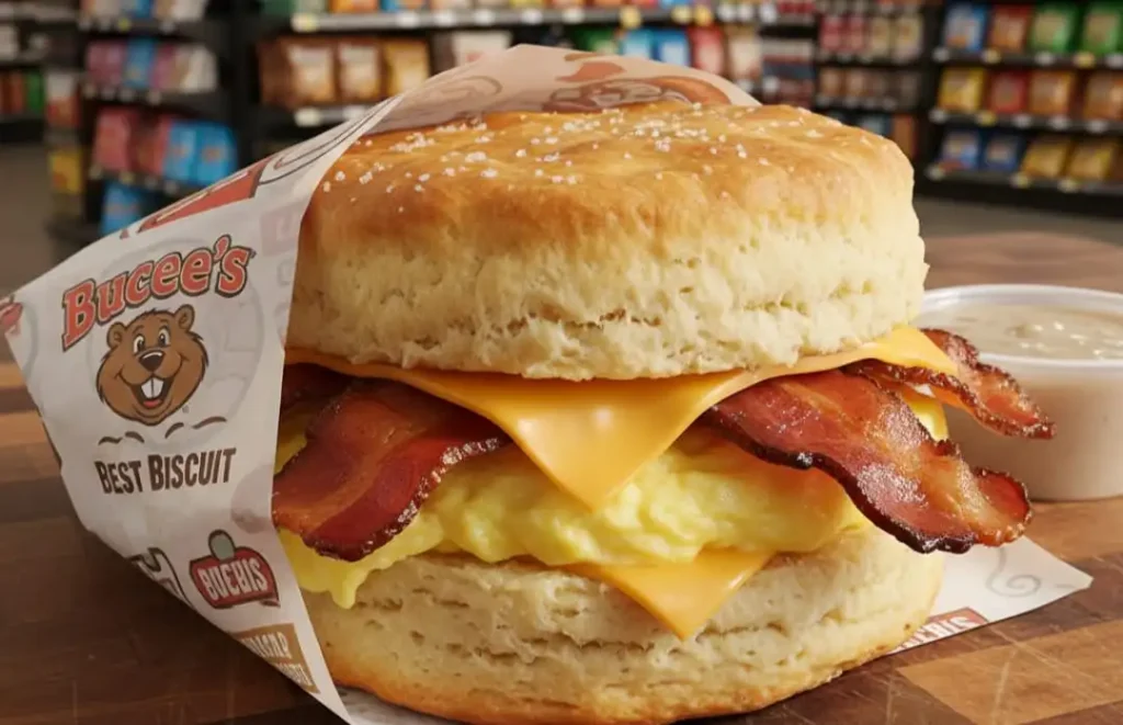 Buc ee's Biscuit Sandwich