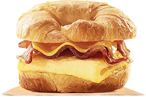 Burger King Breakfast Menu 2025 - Full Items & Nutrition 4 Burger King Bacon, Egg & Cheese Croissan’wich