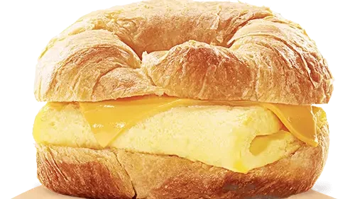 Burger King Breakfast Menu 2025 - Full Items & Nutrition 2 Burger King Egg & Cheese Croissan’wich