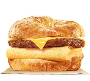 Burger King Breakfast Menu 2025 - Full Items & Nutrition 3 Burger King Sausage, Egg & Cheese Croissan’wich