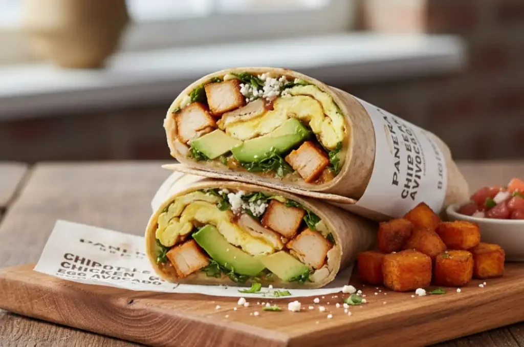 Chipotle Chicken, Egg + Avocado Wrap