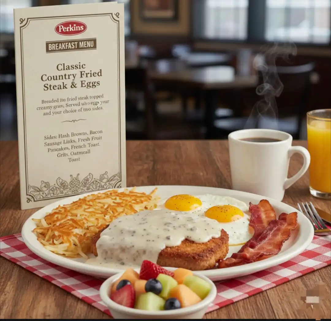 Perkins Country Fried Steak & Eggs