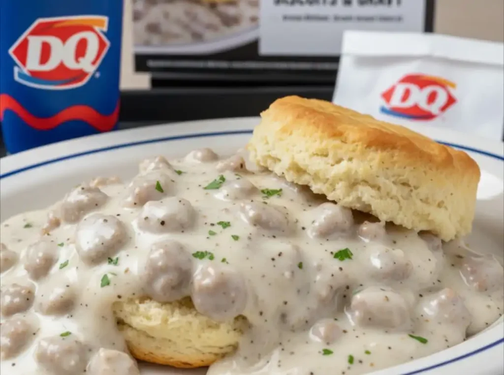 DQ Breakfast Menu Biscuit & Gravy