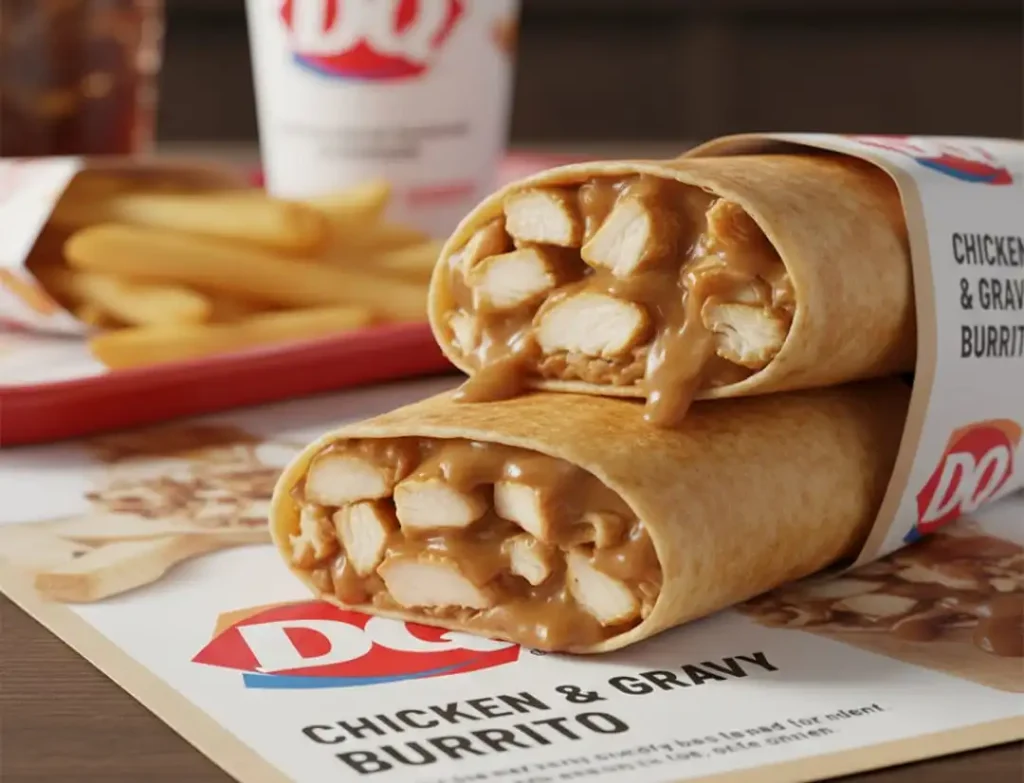 DQ Menu Chicken & Gravy Burrito