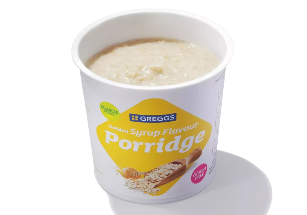 Greggs Breakfast Menu 2025: Prices Calories & Nutrition 17 Golden Syrup Porridge