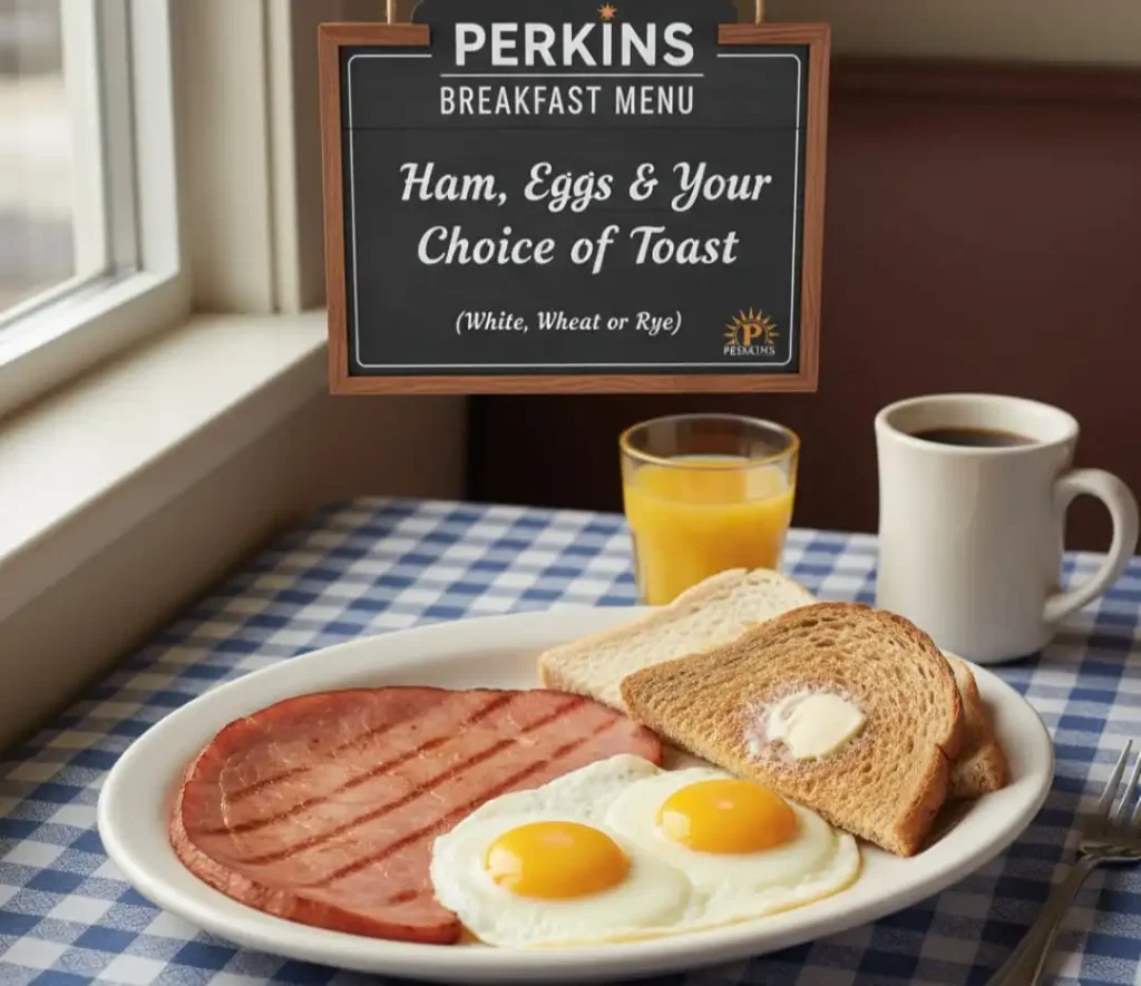 Perkins Breakfast Menu 2025: Prices Calories & Best Dishes 8 Grilled Ham & Eggs A Simple Classic
