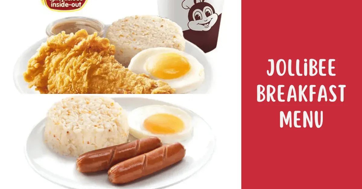 Jollibee Breakfast Menu
