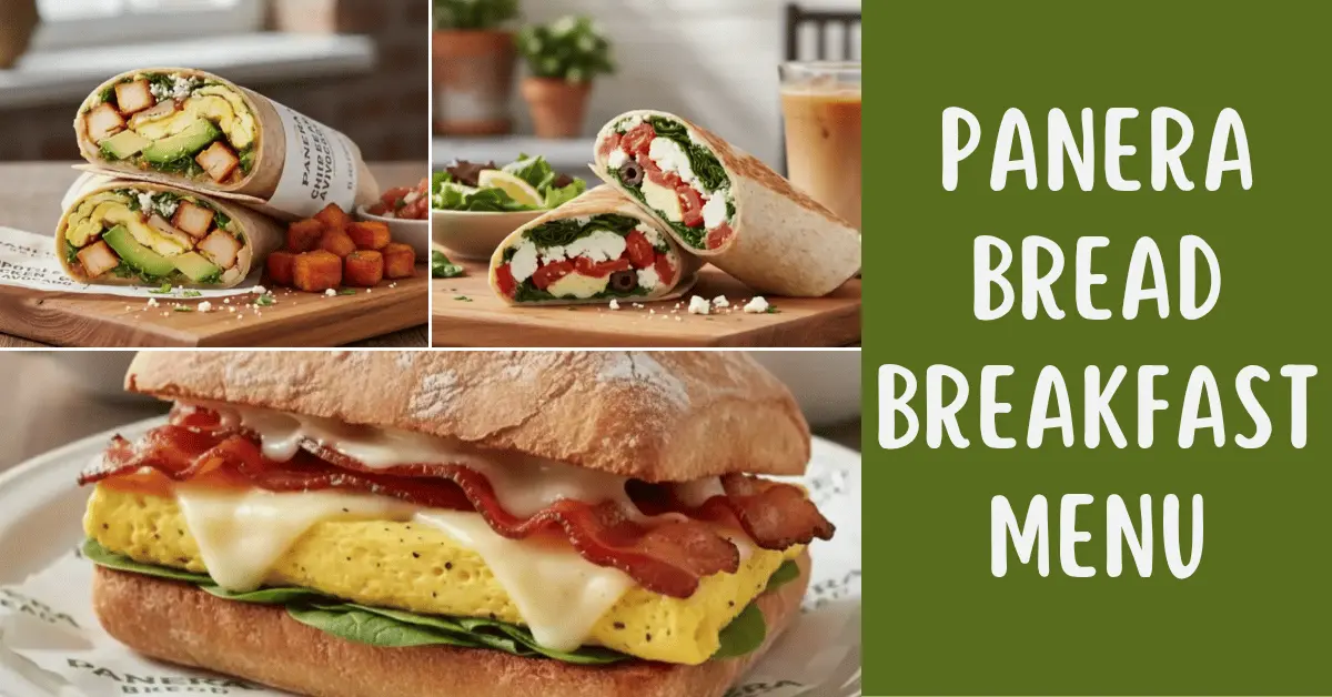 Panera Bread Breakfast Menu