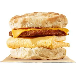 Burger King Breakfast Menu 2025 - Full Items & Nutrition 10 Sausage, Egg & Cheese Biscuit