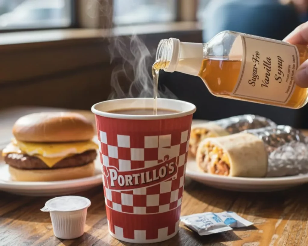 Coffee with Sugar-Free Vanilla Syrup