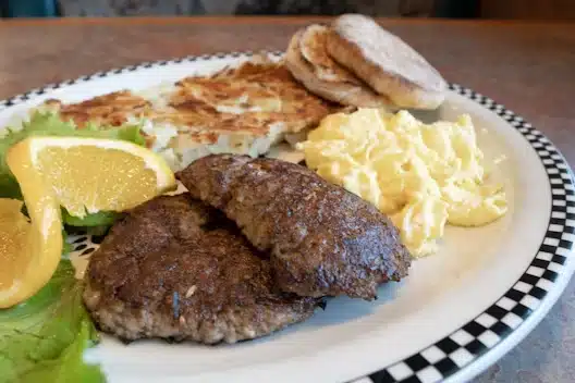 Black Bear Diner Breakfast Menu: Full Guide & Nutrition 35 Mild Patty Sausage & Eggs