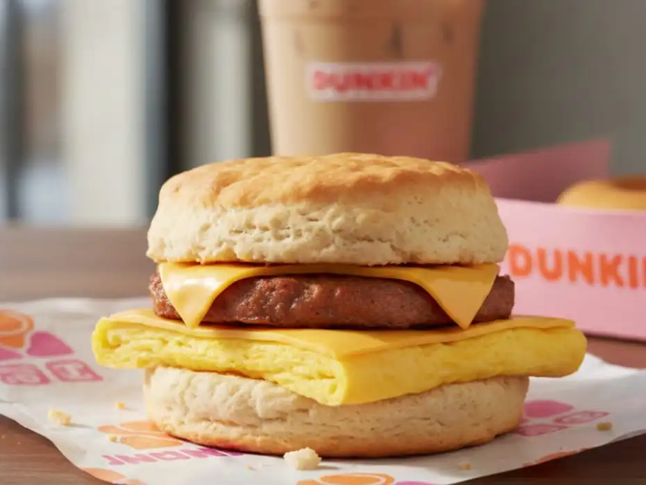 Dunkin Donut Breakfast Menu: Best Sandwiches Donuts & Drinks 13 Sausage Biscuit