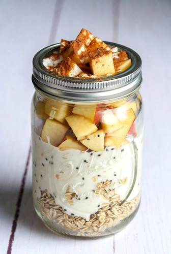 Apple Cinnamon Overnight Greek Yogurt