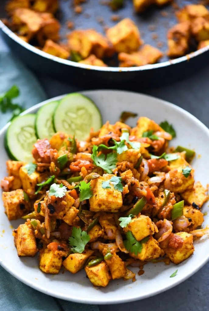low oil paneer bhurji