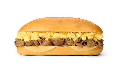Beef Steak, Scrambled Egg & Cheese Hoagie