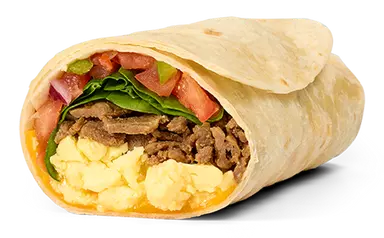 Cheesesteak Breakfast Burrito