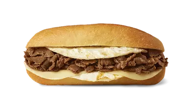 Cheesesteak & Egg White Omelet Hoagie