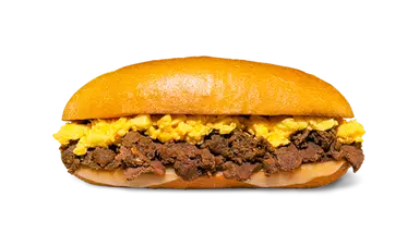 Cheesesteak with Scrambled Eggs Hoagie
