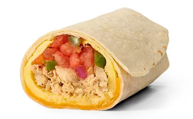 Chicken Steak Egg Omelet Burrito