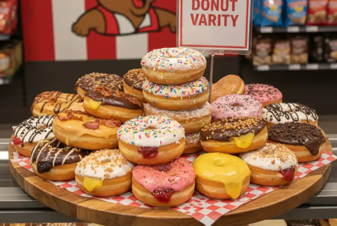 Buc-ee's Breakfast Menu 2026: Calories, Prices & Pro Tips 17 Donuts (Variety)