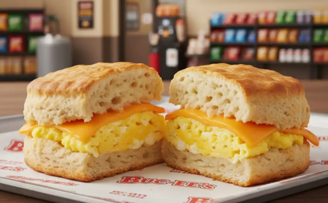 Buc-ee's Breakfast Menu 2026: Calories, Prices & Pro Tips 16 Egg & Cheese Biscuit