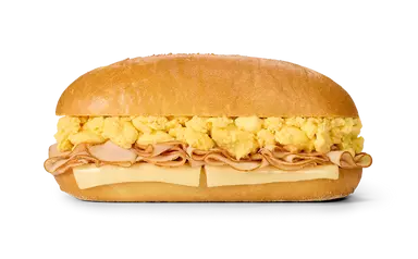 Honey Smoked Turkey, Scrambled Egg & Cheese Hoagie
