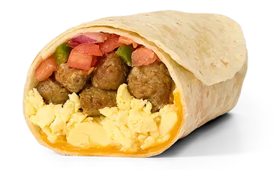 Sausage Breakfast Burrito
