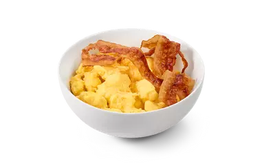 Scrambled Eggs with Applewood Smoked Bacon