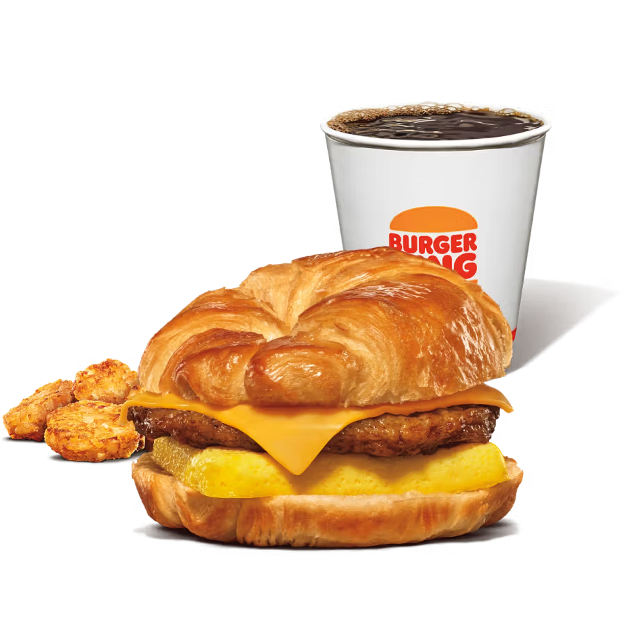 Sausage, Egg & Cheese Croissan'wich Meal Small
