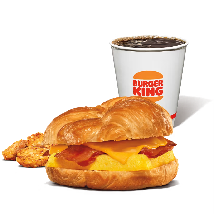 Bacon, Egg & Cheese Croissan'wich Meal Small

