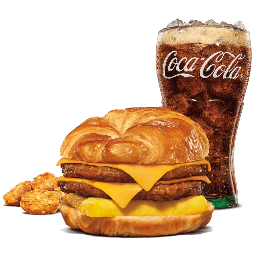 Double Sausage, Egg & Cheese Croissan'wich Meal
